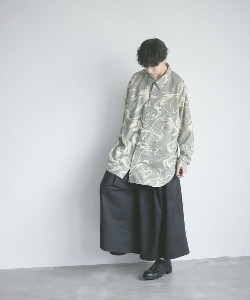 染Dullness marble shirt | 0658