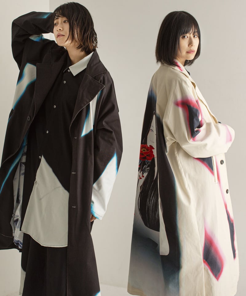 Hyouri no art coat / Black[SAMPLE SALE] | 0658