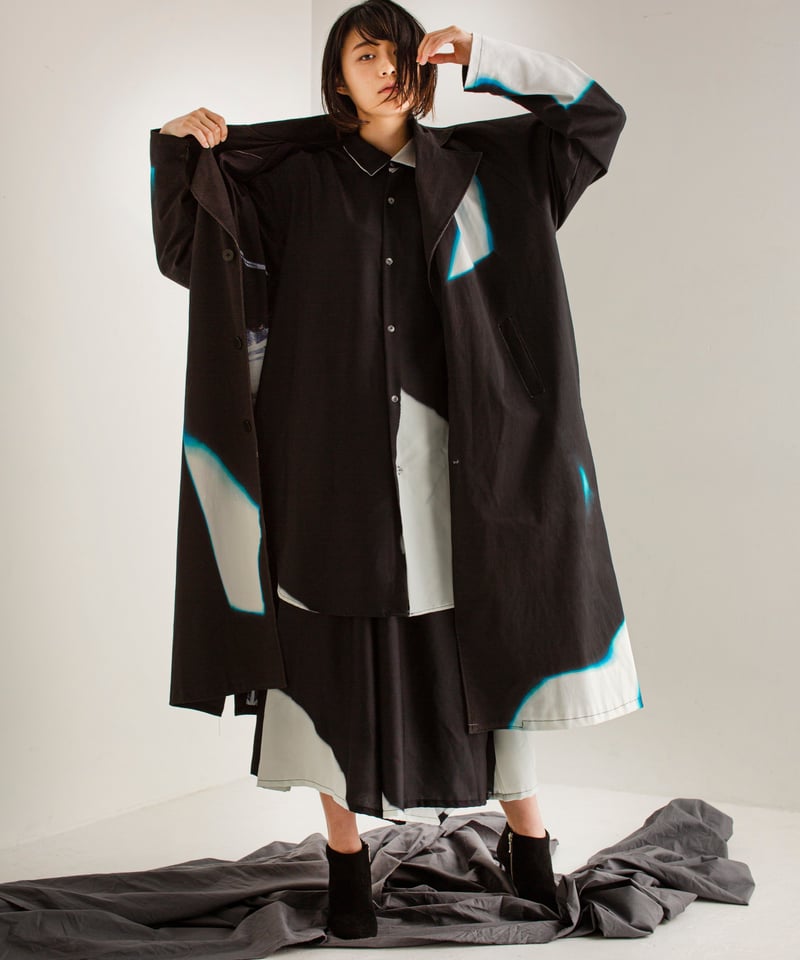 Hyouri no art coat / Black[SAMPLE SALE] | 0658