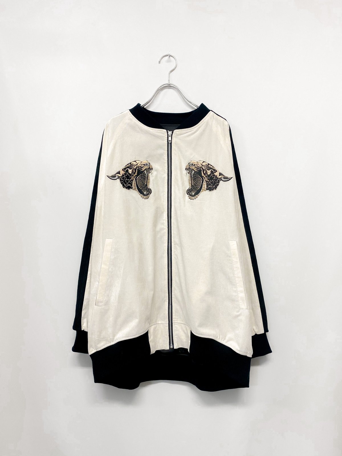 3D-Tiger souvenir jacket / White beige | 0658
