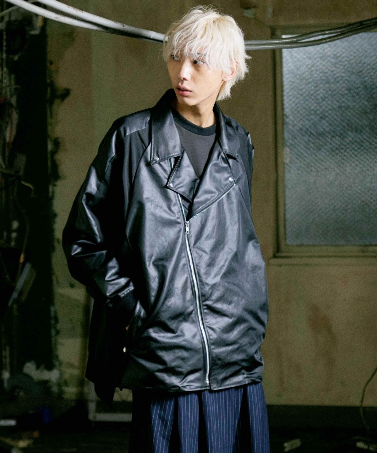 Rider's docking over blouson / Black | 0658