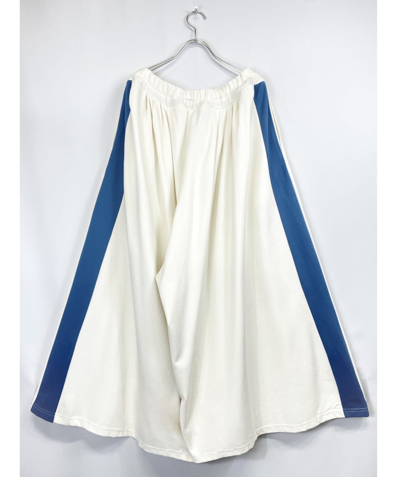 FANTASY】Jersey hakama pants / White & Blue | 0658