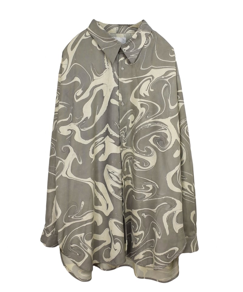 染Dullness marble shirt | 0658 