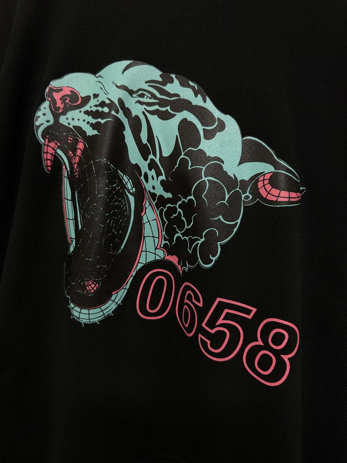 3D-Tiger BiG hoodie / Black [ゼロロク] | 0658
