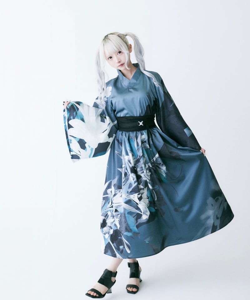 Chrome lily ] YUKATA one-piece | 0658