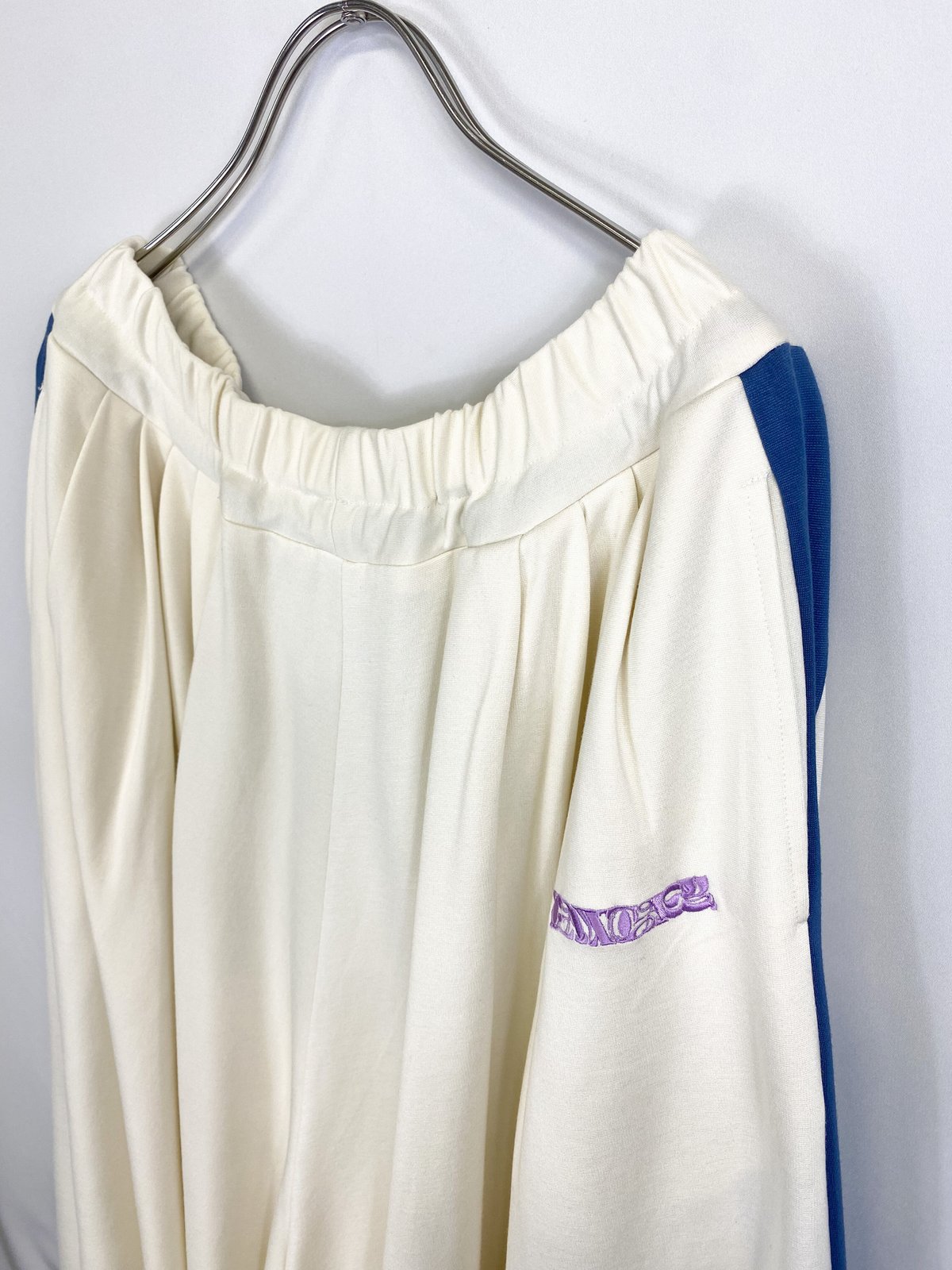 FANTASY】Jersey hakama pants / White & Blue | 0658