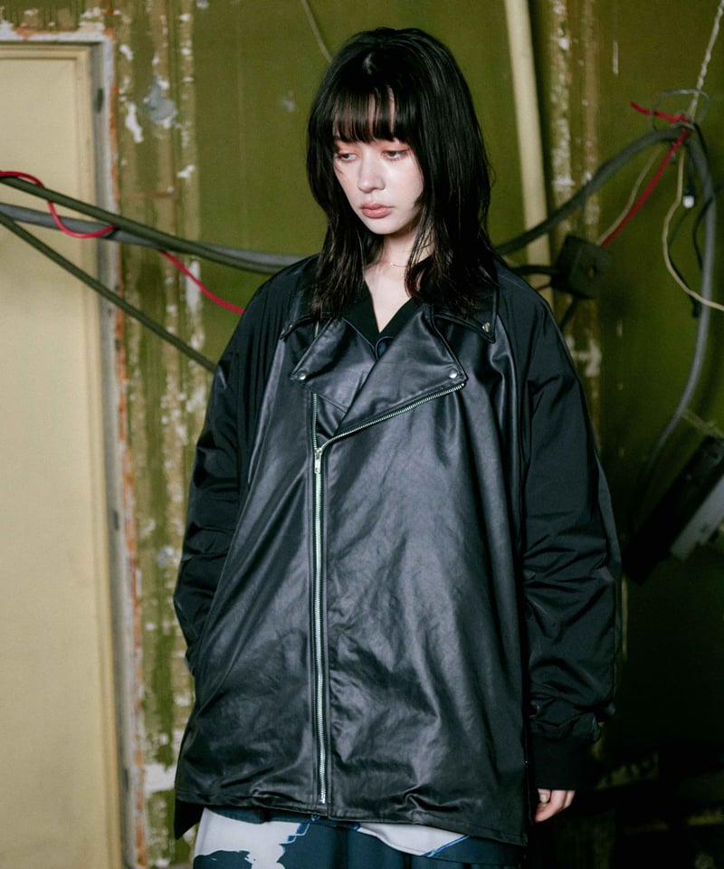 Rider's docking over blouson / Black | 0658