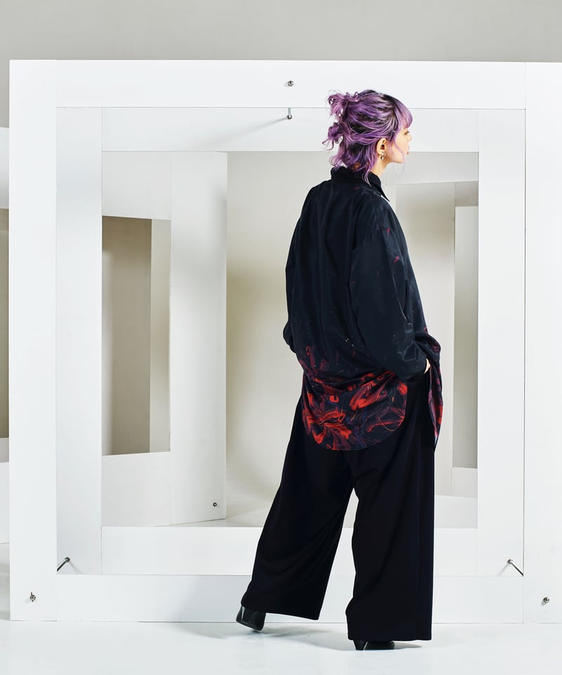 彼岸花 long shirt [Archive dead stock] | 0658