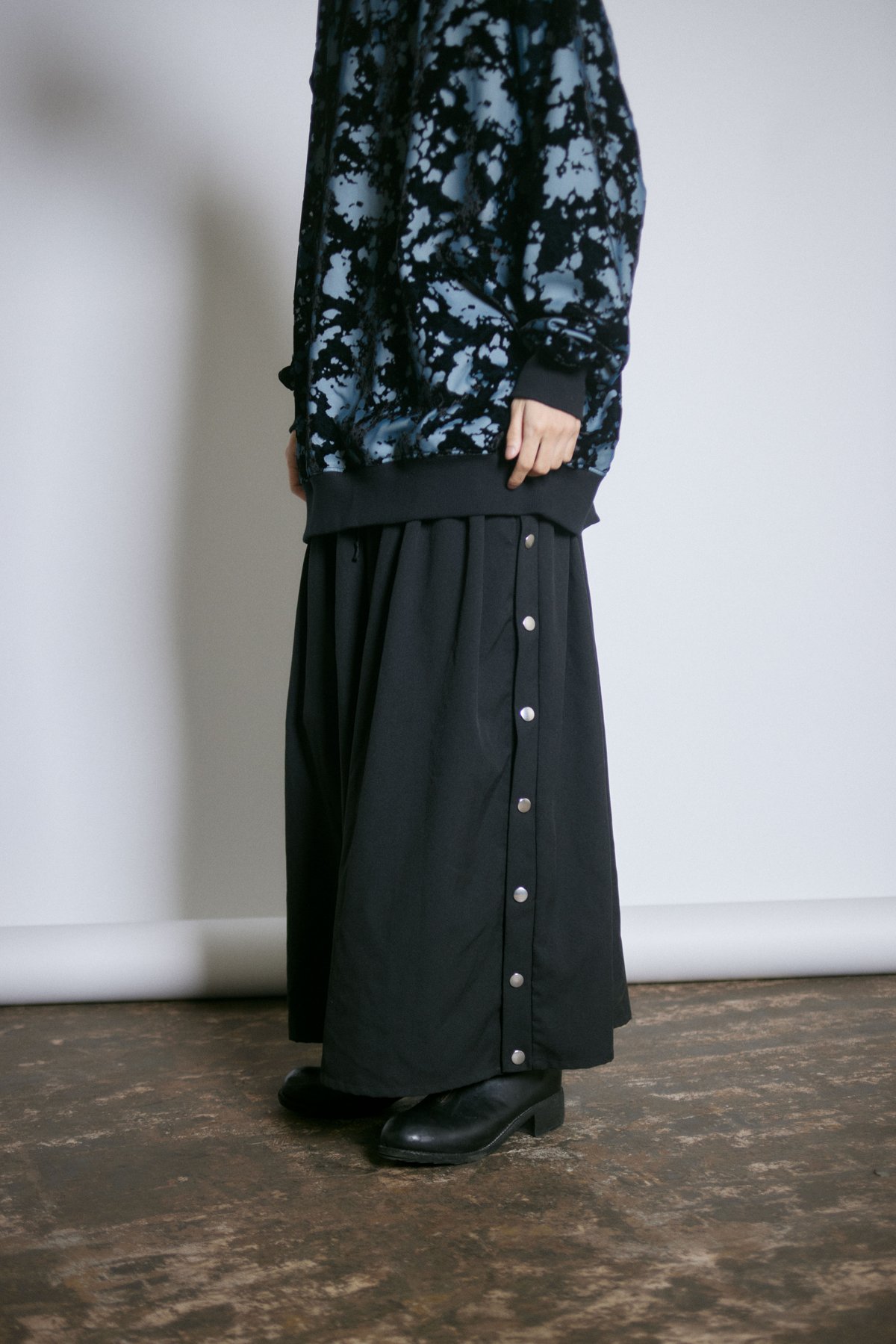 0658 side snap HAKAMA pants 男女兼用 