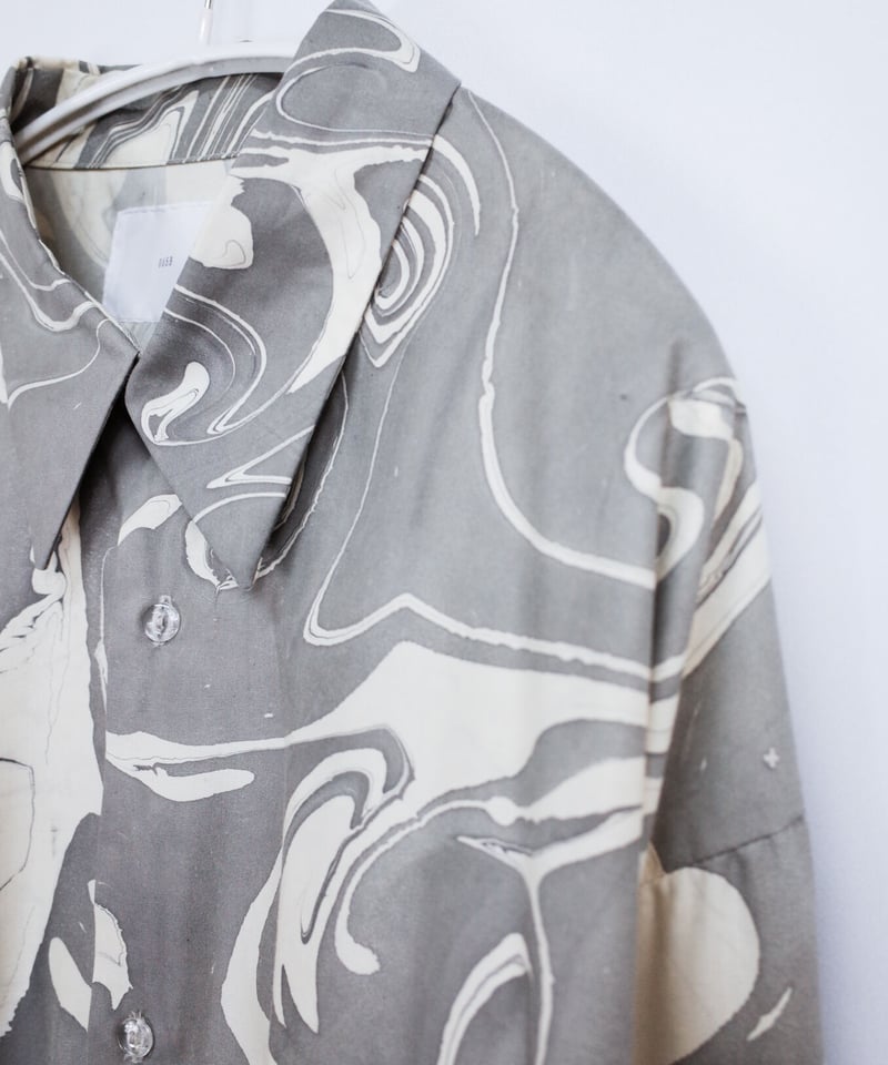染Dullness marble shirt | 0658 