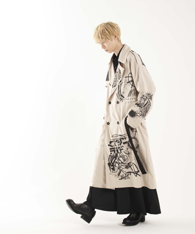 【美品】maillot コート＆トリッペンのセット ワンダーランド】Art trench coat [SAMPLE SALE] | 0658