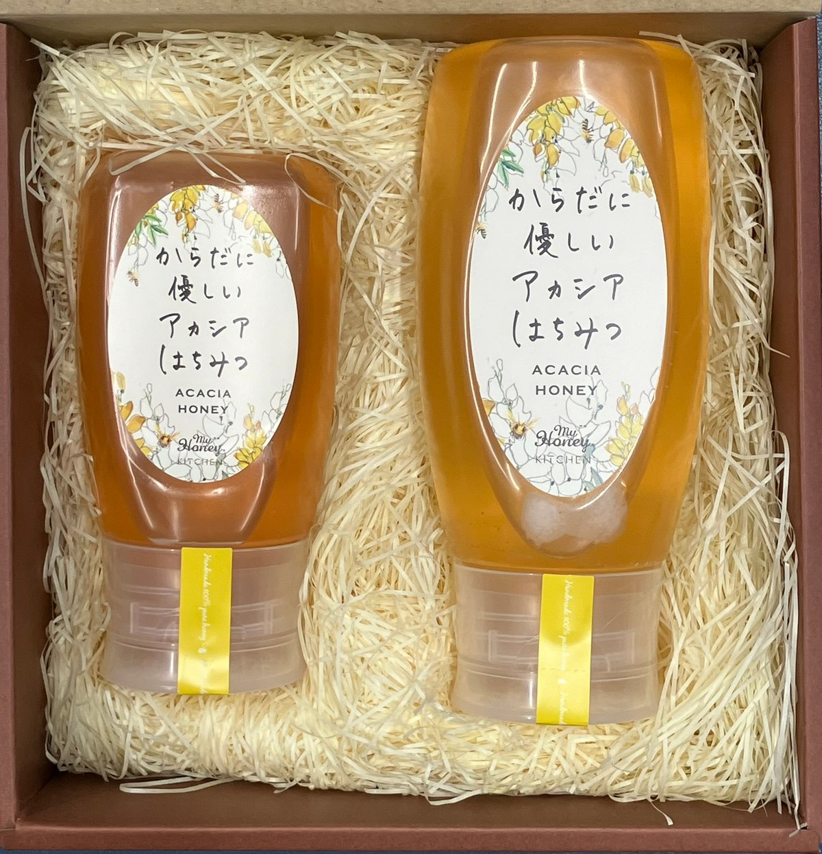 MY HONEY（マイハニー）アカシア生蜂蜜チューブボトルタイプ300ｇ･500ｇギフトBOX入