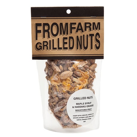 GRILLED NUTS ( ミックスナッツ )  - MAPLE SYRUP&HASSAKU ORANGE ( メイプルシロップ&はっさく ) 180g
