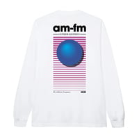 am-fm ORB L/S TEE - WHITE