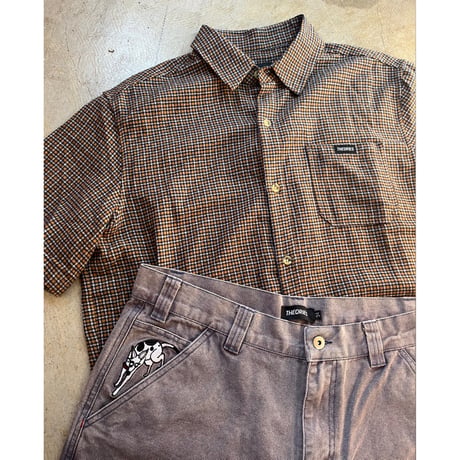 THEORIES "Piano Trap Carpenter Short's" Washed Purple