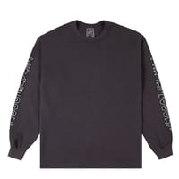 Tenant®: Stacked Logo Thermal L/S Shirt "Graphite"