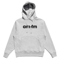 am-fm EMBROIDERED OG LOGO HOODIE - GREY