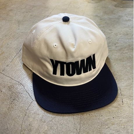 Y-Town Playaz "Hat  Navy x White