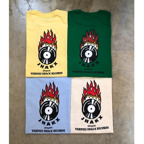 Yardies Shack Records  x  JHAKX T-shirts
