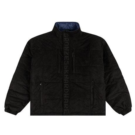BRONZE 56K FAUX SUEDE PUFFER JACKET BLACK