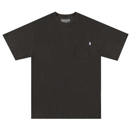 TENANT® Stacked Logo Pocket Tee Washed Black"