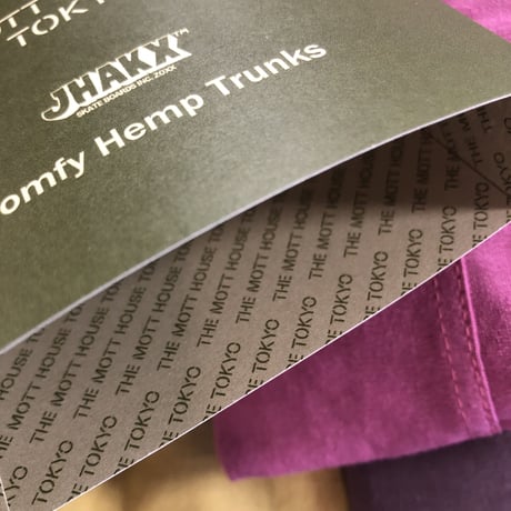 JHAKX + THE MOTT HOUSE TOKYO Comfy HEMP Trunks