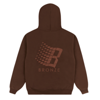BRONZE 56K B LOGO PUFF PRINT HOODIE BROWN