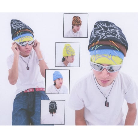 GENESIS "G Cracked Skully" Beanie Heather Royal/Silver