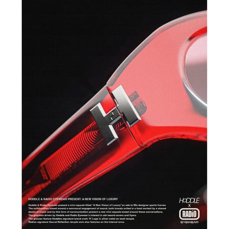 RADIO EYE WEAR "Prestigio" - Hoddle X Radio Eyewear　Red