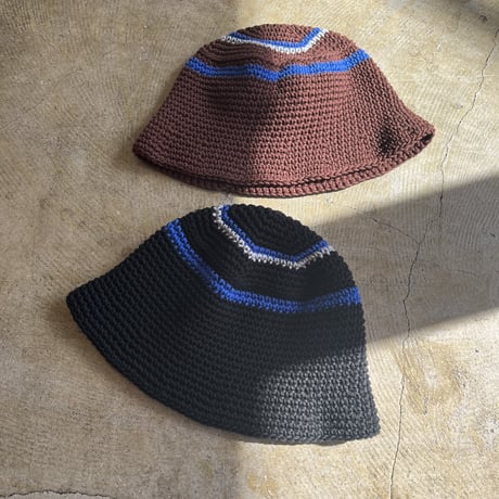 JHAKX "Cotton Bucket Hat's" Brown & Black