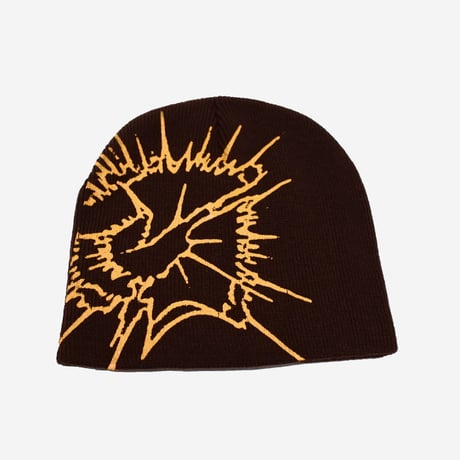 GENESIS "G Cracked Skully" Beanie Brown/Orange