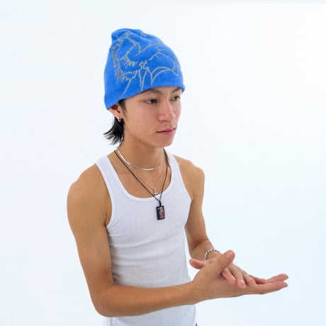 GENESIS "G Cracked Skully" Beanie Black/Silver
