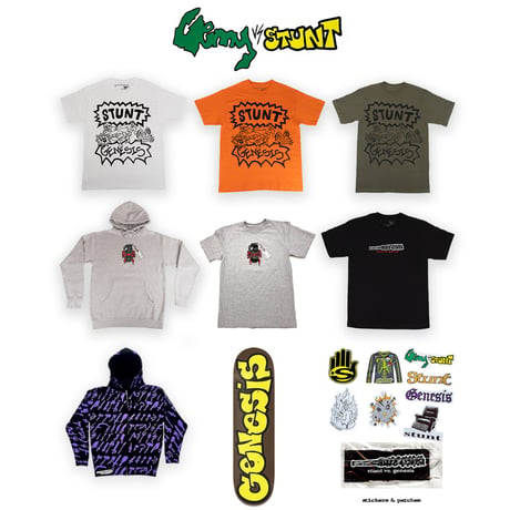 GENESIS x STUNT T-shirts White