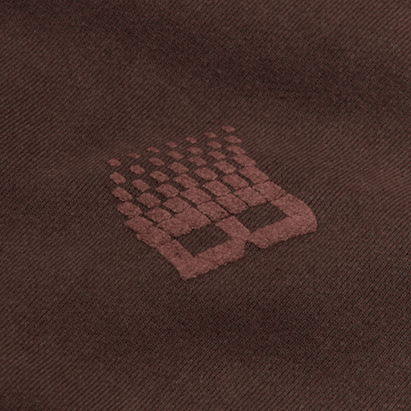 BRONZE 56K B LOGO PUFF PRINT HOODIE BROWN