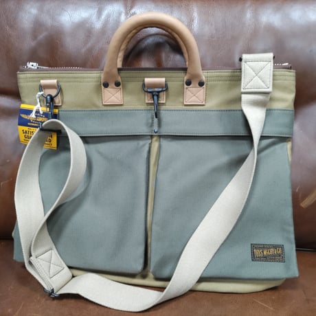 トイズマッコイ　TOYS McCOY　HELMET BAG GROSGLAIN KHAKI/OLIVE　TMA2024 (041)