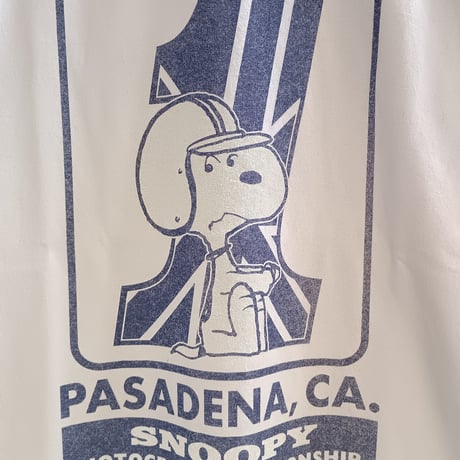 トイズマッコイ　TMC2631　PEANUTS CROPPED RAGLAN TEE SNOOPY " MOTOCROSS CHAMPIONSHIP "