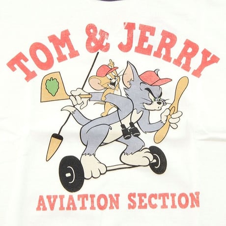 トイズマッコイ TOYS McCOY トム＆ジェリー  MILITARY TEE TOM & JERRY "AVIATION SECTION" TMC2015