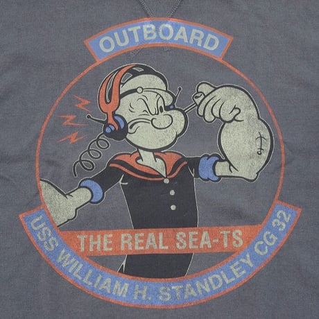 トイズマッコイ  Tシャツ　TOYS McCOY MILITARY TEE POPEYE "CG-32"  TMC2038