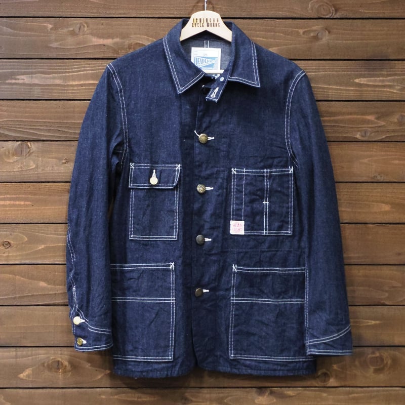 ヘッドライト11oz.デニムワークコート HD12235A | 一国サイクルワークス