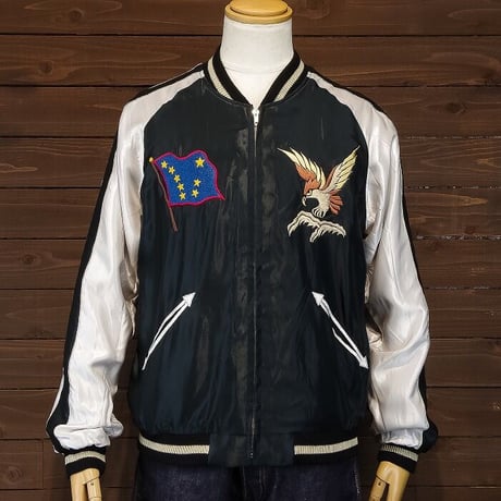 テーラー東洋　スカジャン　“ALASKAN FLAG × ALASKAN HUSKY”　TT15173 　145グリーン