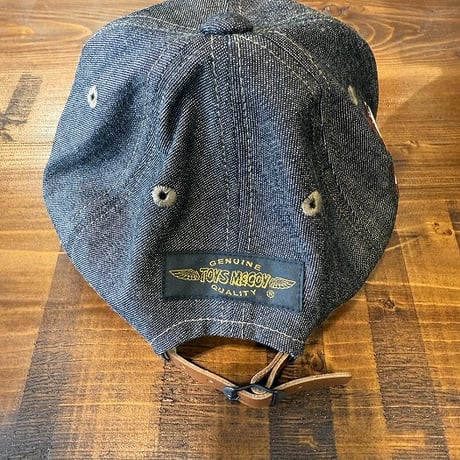 TOYS McCOY 10oz BLACK DENIM CAP SNOOPY " 福 " TMA2501