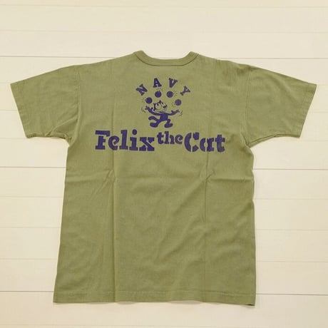 トイズマッコイ Ｔシャツ TOYS McCOY ミリタリーTシャツ FELIX THE CAT"GOOD LUCK!"   TMC2001