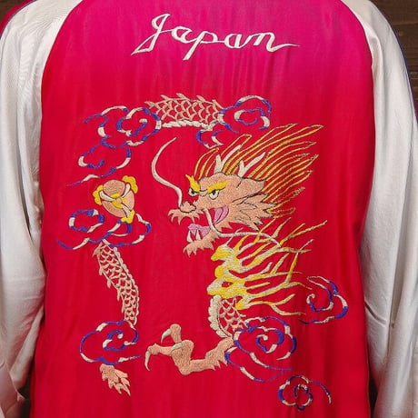 テーラー東洋　TT15053-119 Early 1950s Style Acetate Souvenir Jacket “TIGER HEAD” × “DRAGON” (AGING MODEL)