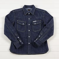 FLAT HEAD 長袖デニムウェスタンシャツ SILK BLEND DENIM SHIRTS 10oz MK-DS101