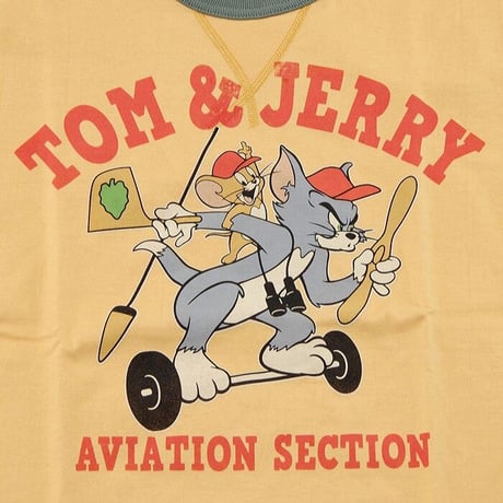 トイズマッコイ TOYS McCOY トム＆ジェリー  MILITARY TEE TOM & JERRY "AVIATION SECTION" TMC2015