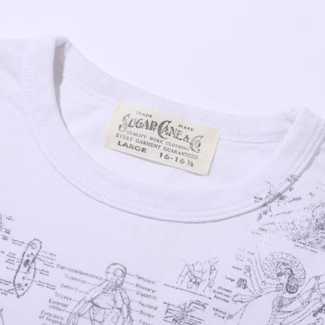 SUGAR CANE シュガーケーン "FICTION ROMANCE"  TEST ANSWER T-SHIRT “BLINDED BY SCIENCE”  SC78985