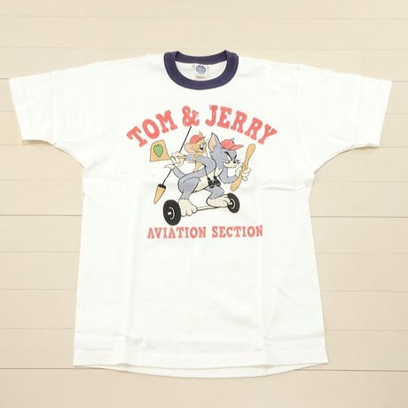 トイズマッコイ TOYS McCOY トム＆ジェリー  MILITARY TEE TOM & JERRY "AVIATION SECTION" TMC2015