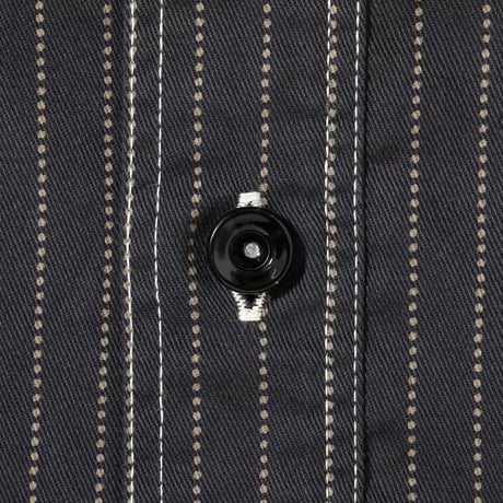 SUGARCANEシュガーケーン　SC29585　FICTION ROMANCE 8.5oz. BLACK WABASH STRIPE WORK SHIRT
