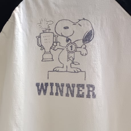 トイズマッコイ　TMC2631　PEANUTS CROPPED RAGLAN TEE SNOOPY " MOTOCROSS CHAMPIONSHIP "