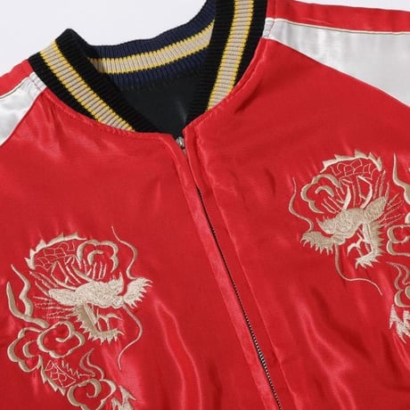 テーラー東洋 アセテートスーベニアジャケット “DRAGON HEAD” × “JAPAN MAP” TT15273-119